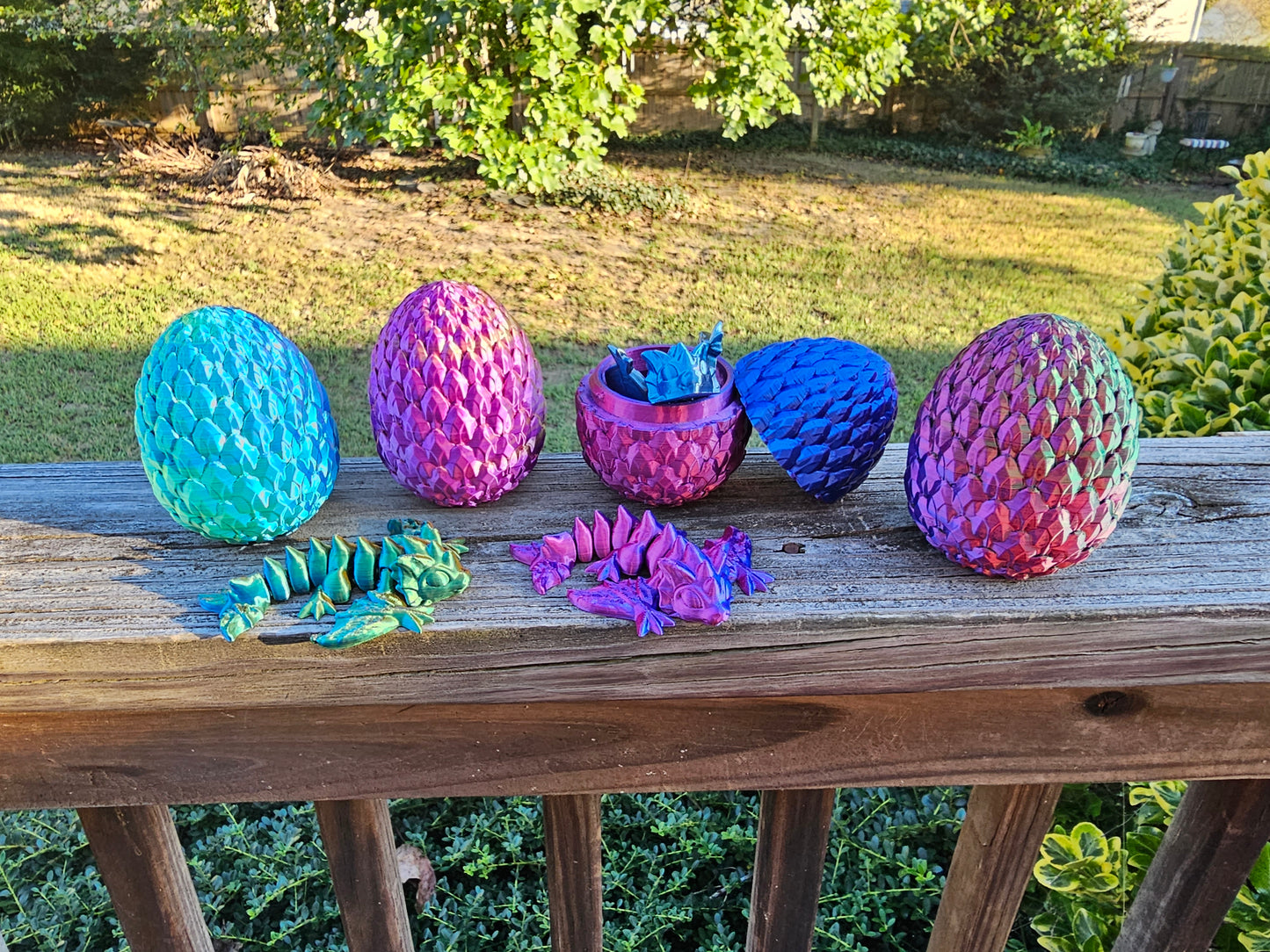 Dragon eggs with a surprise baby dragon inside!